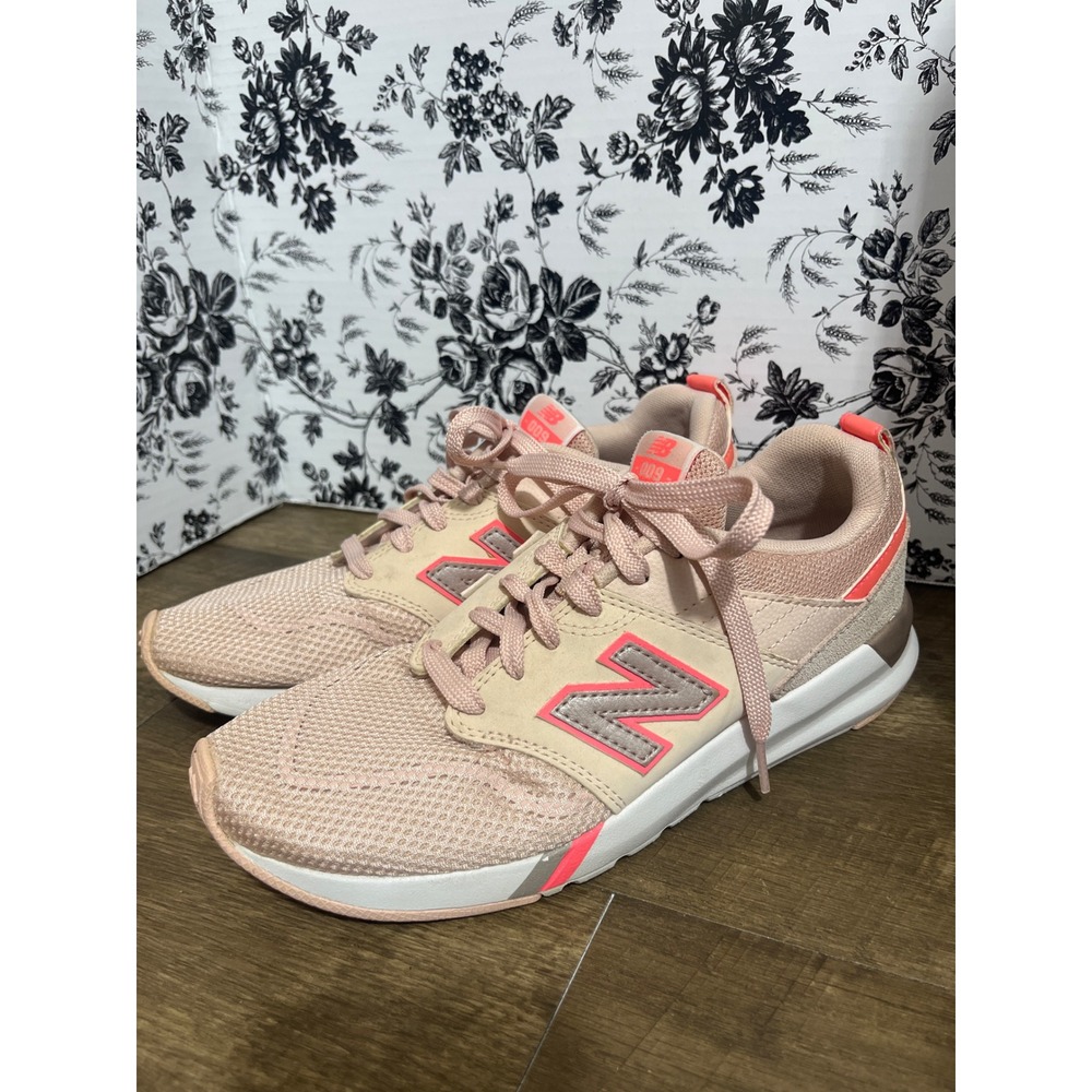 New Balance 009 Womens Peach Pink Coral Sneakers WS009SO1 Size 8
